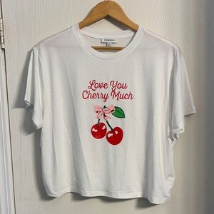 Freshman White Cropped Tee